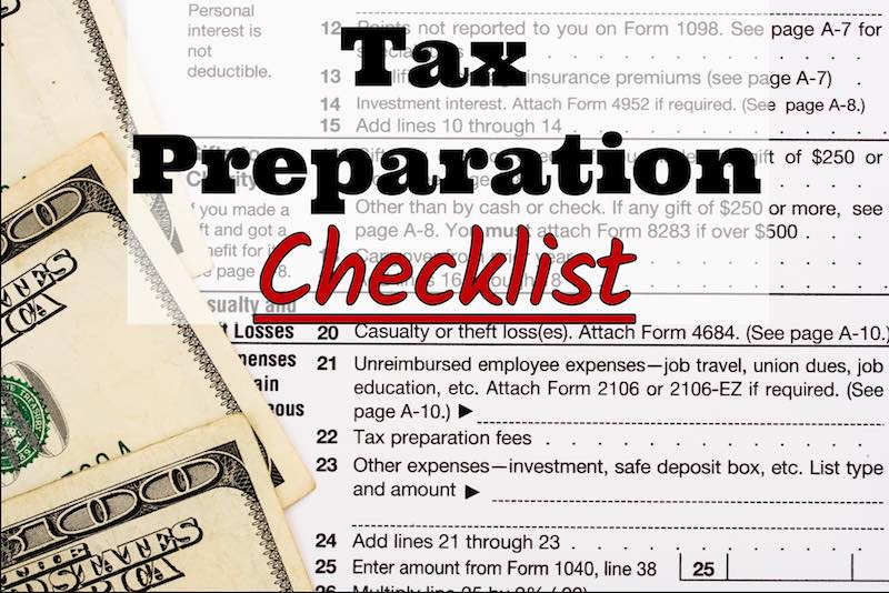 2017 Tax Preparation Checklist